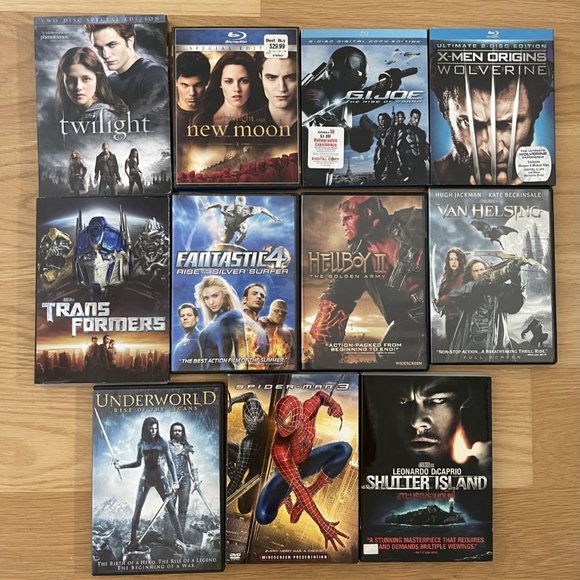 DVD/Blue Ray - Lot of 20 Like New ASSORTED DVD/Blue Ray Movies - Picture 2 of 4